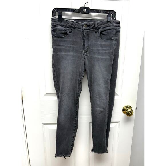 Gap Denim - Gap Charcoal Black Jeans, Universal Jegging Mid Rise Cropped, Women's Size 10P